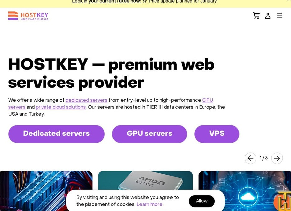 VPS/VDS всего за 1€: 1 GB RAM, 1 ядро и безлимитным трафиком в любой локации